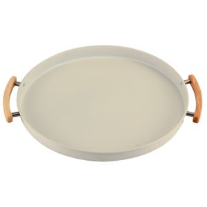 Bandeja com Alças Sense 41,5x37cm Bege - Ou