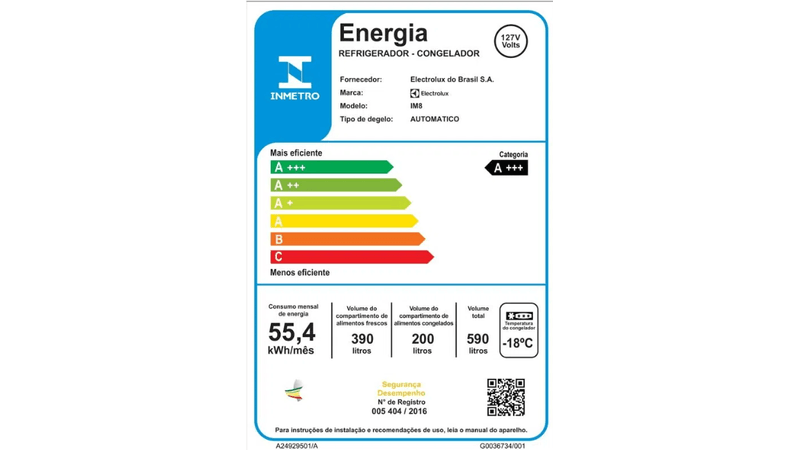 Geladeira Electrolux Frost Free Inverter 590L AutoSense HortiNatura 3  Portas Branca (IM8) - Preçolândia