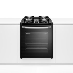 Fogão de Embutir 4 bocas Electrolux Preto Experience com Mesa de Vidro, PerfectCook e VaporBake (FE4BP)