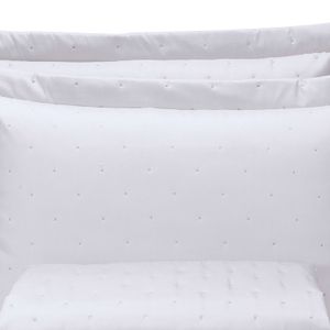Colcha Casal com 2 Porta Travesseiros Branco - Hedrons