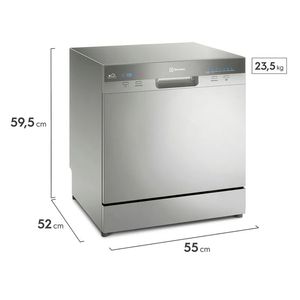 Lava-Louças Electrolux 8 Serviços Inox com Função Higienizar (LL08S)