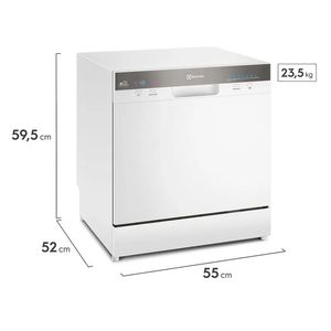 Lava-Louças Electrolux 8 Serviços Branco com Função Higienizar (LL08B)