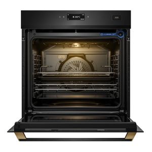 Forno de Embutir Electrolux Elétrico 80L Expert Pro Series com VaporCrisp e Air Fryer Preto (OE9XB)