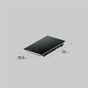 Cooktop 2 Bocas de Indução Electrolux Efficient 2 em 1 com Powerboost (IE3LP)