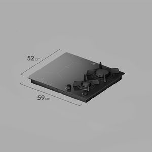 Cooktop 4 Bocas de Indução e a Gás Electrolux Híbrido 2 de Indução e 2 a Gás (IE62H)