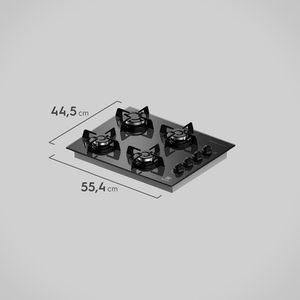 Cooktop 4 Bocas Electrolux a Gás com Acendimento Automático (KE4GP)