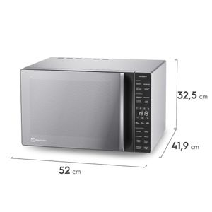 Micro-ondas Electrolux 36L cor Inox Efficient com Descongelamento Assistido (ME36S)