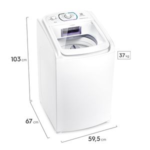 Máquina de Lavar Electrolux 11kg Branca Essential Care com Easy Clean e Filtro Fiapos (LES11)