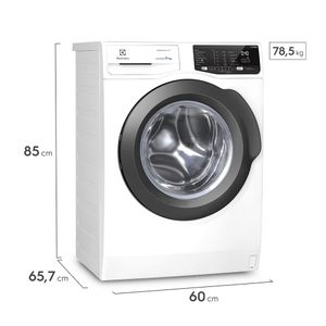 Máquina de Lavar Frontal Electrolux 11kg  Inverter Premium Care com Água Quente/Vapor (LFE11)