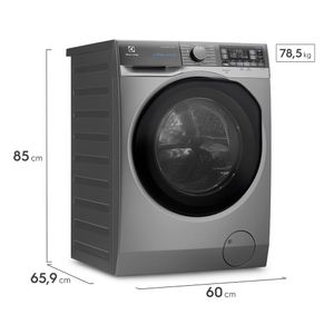 Lava e Seca Electrolux 11Kg/7Kg cor Inox Ultimate Care Inverter com Água Quente/Vapor (LSW11)