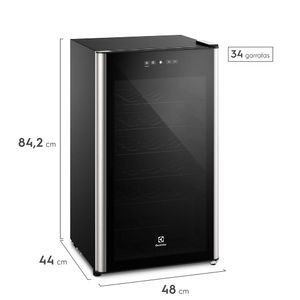 Adega Electrolux 34 Garrafas  Uma Porta com Painel Digital (WSF34)