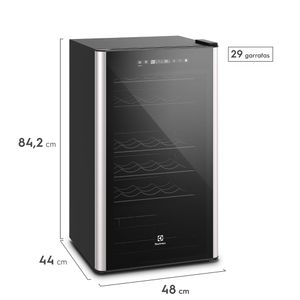 Adega Electrolux 29 Garrafas com Dual Zone e Painel Digital (WDF29)