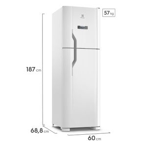 Geladeira Electrolux Frost Free 400L Efficient Turbo Freezer Duplex Branca (DFN44)