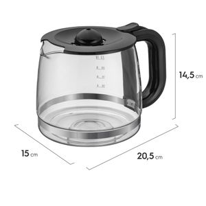 Jarra de Vidro Electrolux 1,5L Original para Cafeteira CMM20 (GJCM02)