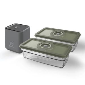 Kit Bomba a Vácuo Portátil com Fechamento a Vácuo + Sacos para Fechamento a Vácuo 10 Unidades Electrolux