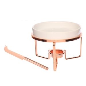 Rechaud Redondo 4 Peças 17,5cm Branco Rose - Hauskraft