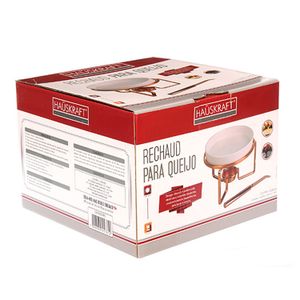 Rechaud Redondo 4 Peças 17,5cm Branco Rose - Hauskraft
