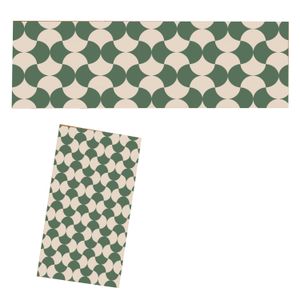 Jogo de Tapetes para Cozinha 2 Peças Leques - Marka Textil