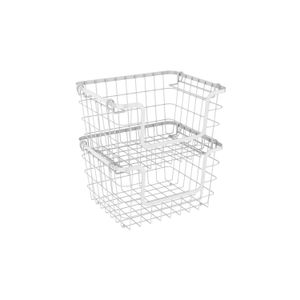 Cesto Organizador Metalla 32,4x25,9cm Branco - Yoi