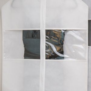 Capa Protetora de Vestido Roupa 59x140cm Smart Branca - Home Space