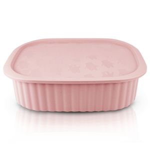 Cesta com Tampa 15 Divisória Loft 32,5cm Rosa - Jacki Design