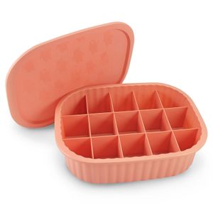 Cesta com Tampa 15 Divisória Loft 32,5cm Salmão - Jacki Design