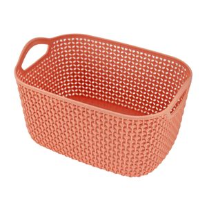Cesto Organizador Retangular Loft 24cm Salmão - Jacki Design