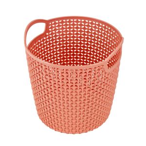 Cesto Organizador Redondo Loft 16,5cm Salmão - Jacki Design