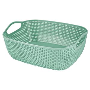 Cesto Organizador Retangular Loft 29,5cm Turquesa - Jacki Design