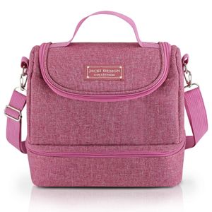Bolsa Térmica Concept Rosa com 2 Compartimentos - Jacki Design