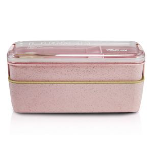 Pote para Marmita com 2 Andares Fitness 750mL Rosa - Jacki Design