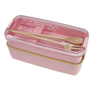 Pote para Marmita com 2 Andares Fitness 750mL Rosa - Jacki Design