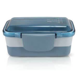 Pote Marmita com 2 Andares Concept 950mL Azul - Jacki Design