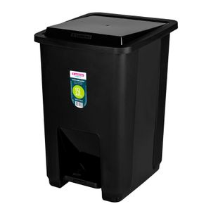 Lixeira de Chão com Pedal 15l Preta - Nitron
