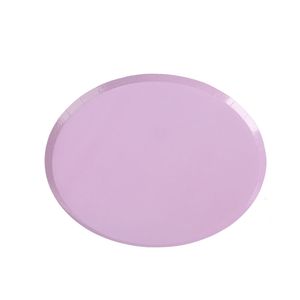 Prato Descartável com 8 Unidades 18cm Candy Lilás - Silver Plastic