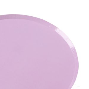 Prato Descartável com 8 Unidades 18cm Candy Lilás - Silver Plastic