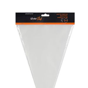 Saco de Confeitar 25 Peças 40x21cm - Silver Chef