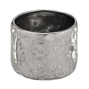Cachepot para Vaso 12x9,5cm Prata - Espressione