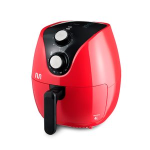 Fritadeira Elétrica Air Fryer 1500w 4l Vermelha - Multi