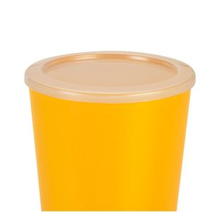 Balde de Pipoca com Tampa 11,7cm Amarelo - Oldaniplast