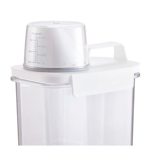 Pote com Copo Medidor 1,1l Branco - Oikos