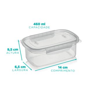 Pote com Travas 460mL - Nitron