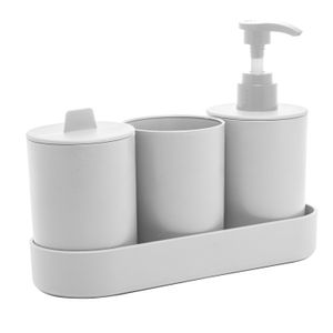 Kit Banheiro 4 Peças Off-white - Lyor