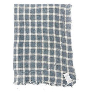 Saco Xadrez 58x78cm Azul e Cinza - Cca Textil