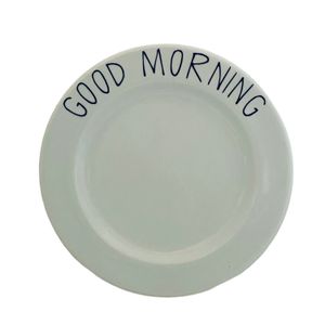 Prato de Sobremesa Good Morning 19cm - Porcelana e Cia