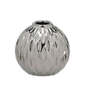 Vaso de Cerâmica 11cm Prata - Espressione
