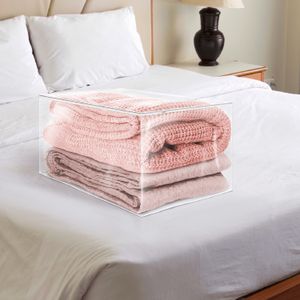 Organizador Pvc Transparente com Zíper 42x50cm - Plast Leo