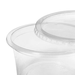 Copo com Tampa Descartável 250mL 25 Unidades Transparente - Bello Festas