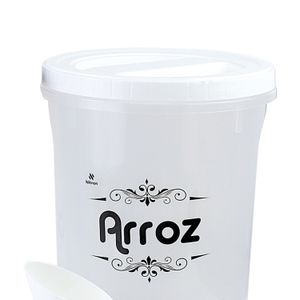 Pote de Arroz com Copo Medidor 5,8l Branco - Nitron