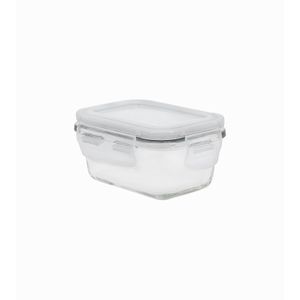 Pote Hermético Retangular 160mL Transparente - Oikos